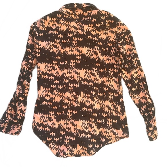 Volcom Women’s Long Sleeve Lightweight 100% Cotton Pink/Black Top - Picture 4 of 7